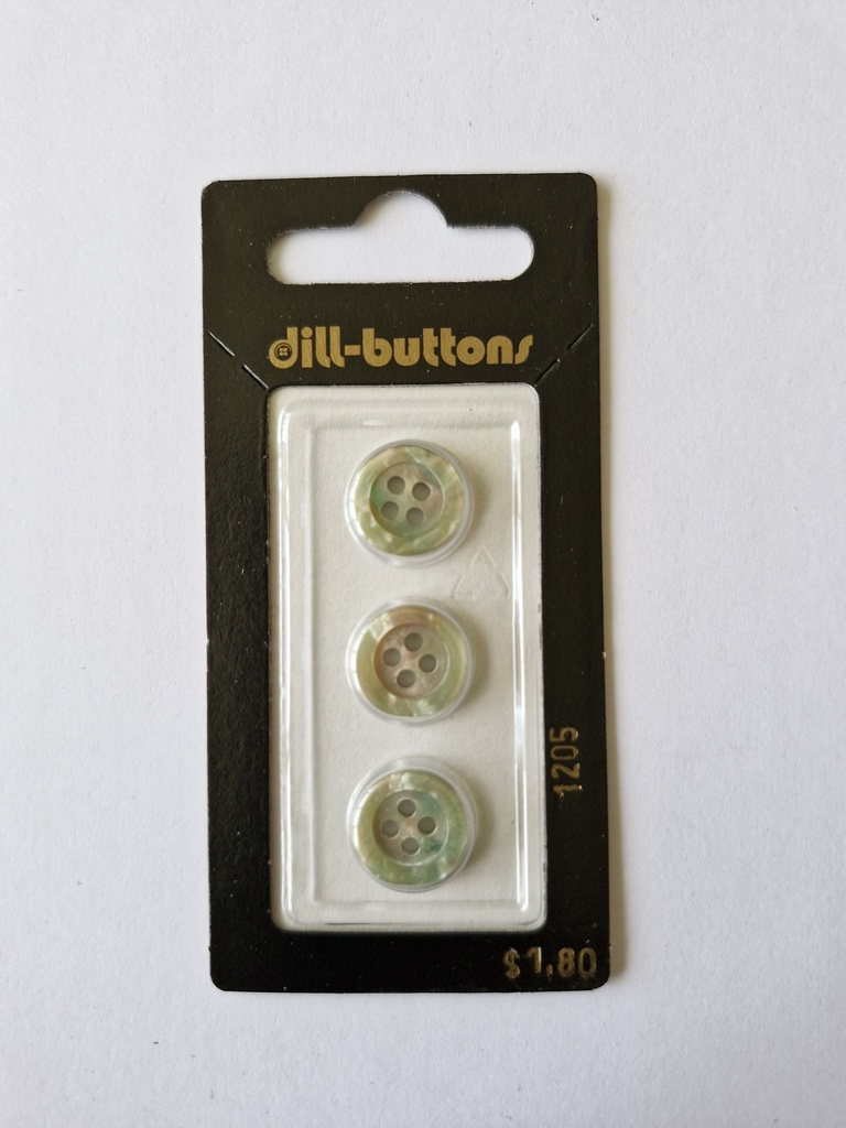 1/2" Polyester button beige