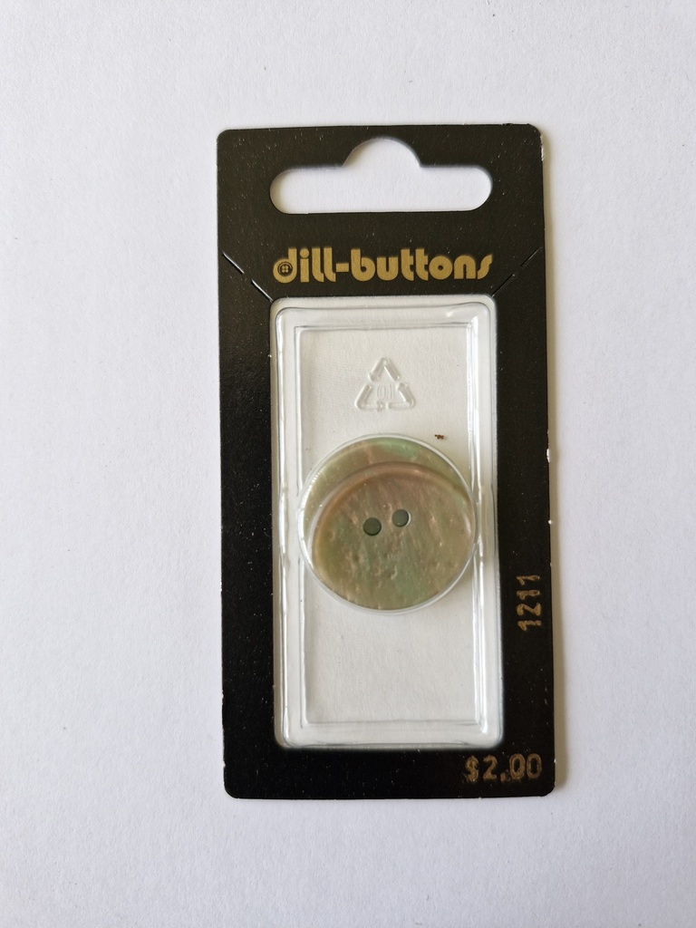 7/8" Polyester button olive / dark green