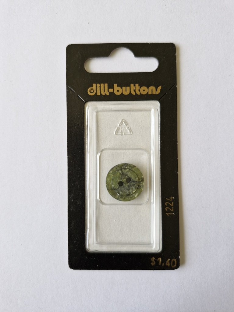 5/8" Polyester button olive / dark green
