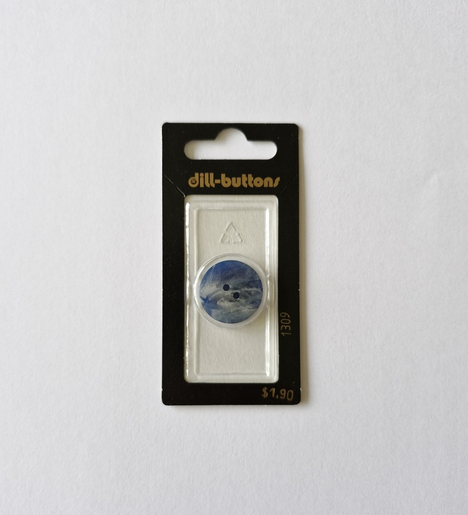 3/4" Polyester button royal blue