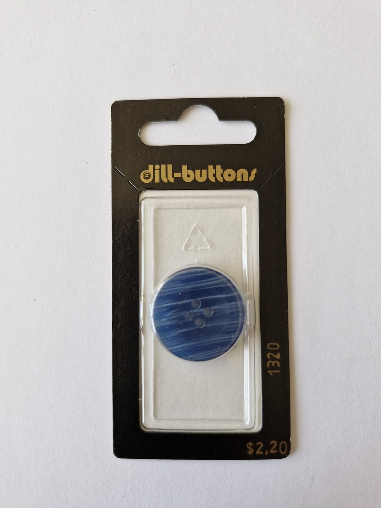 7/8" Polyester button navy