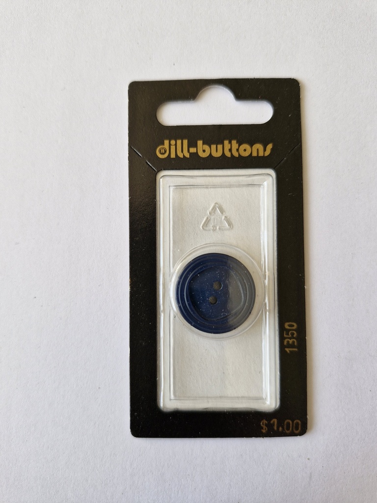 3/4" Polyester button navy