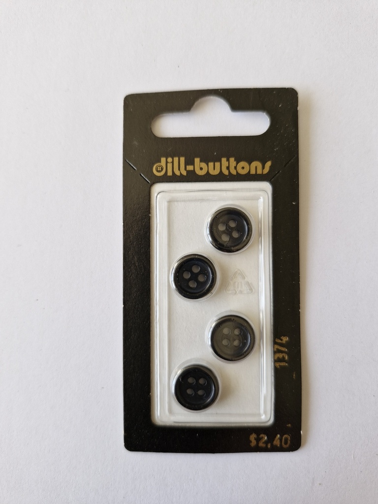 7/16" Polyester button navy