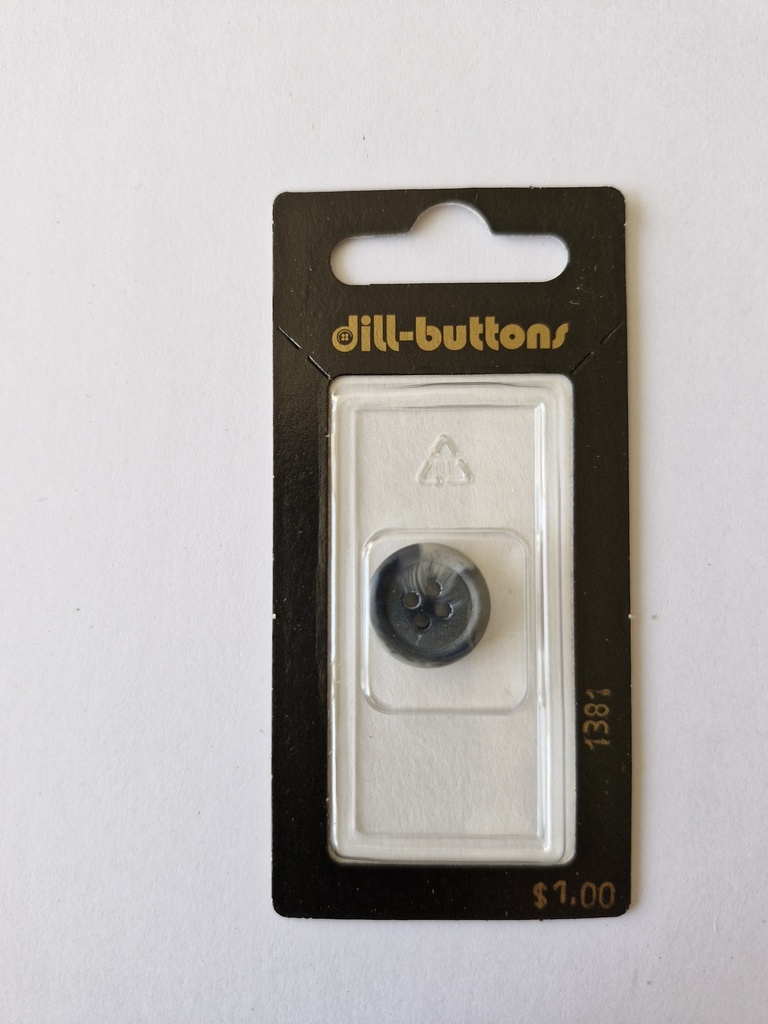 5/8" Polyester button navy