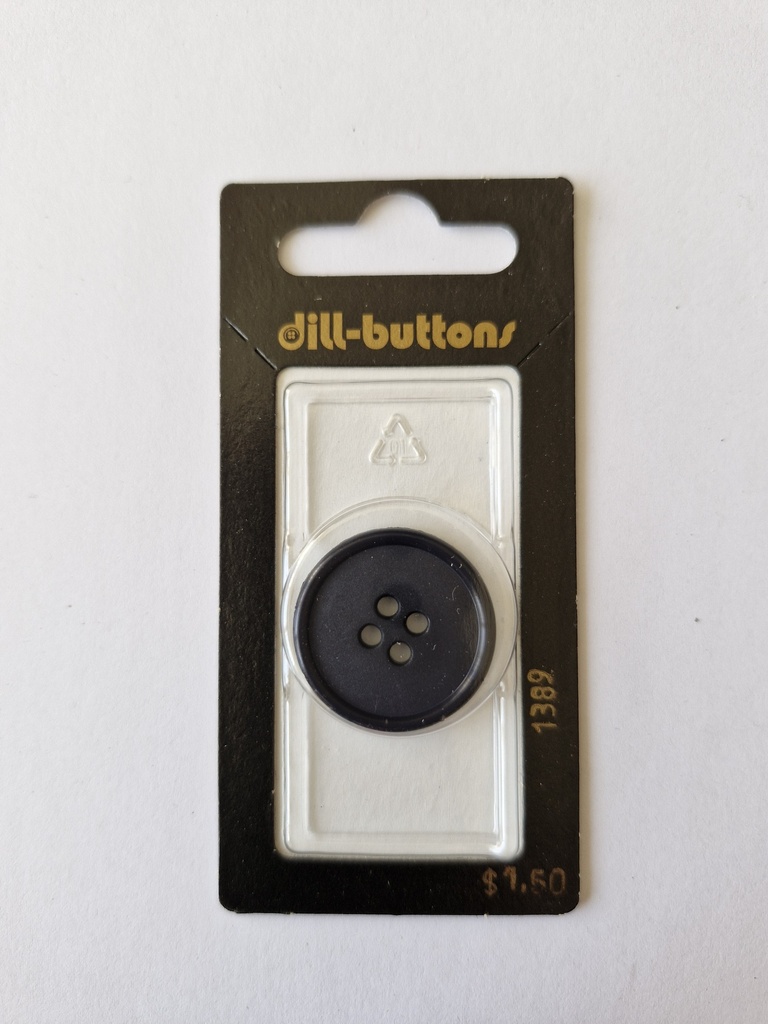1" Polyamid button navy