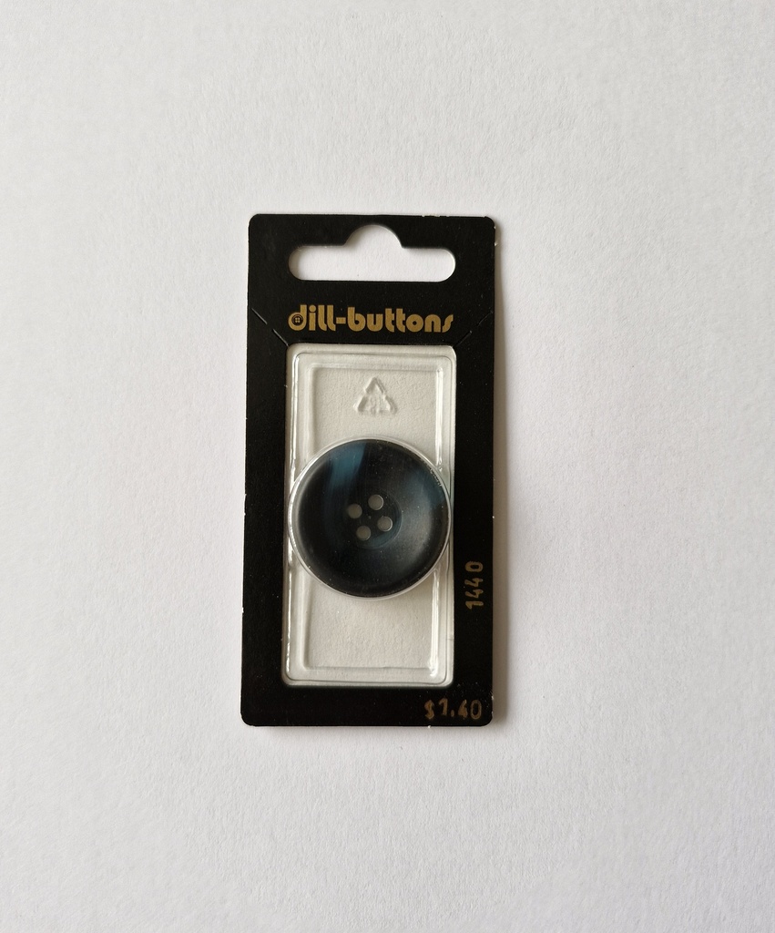 1-1/8" Polyester button navy