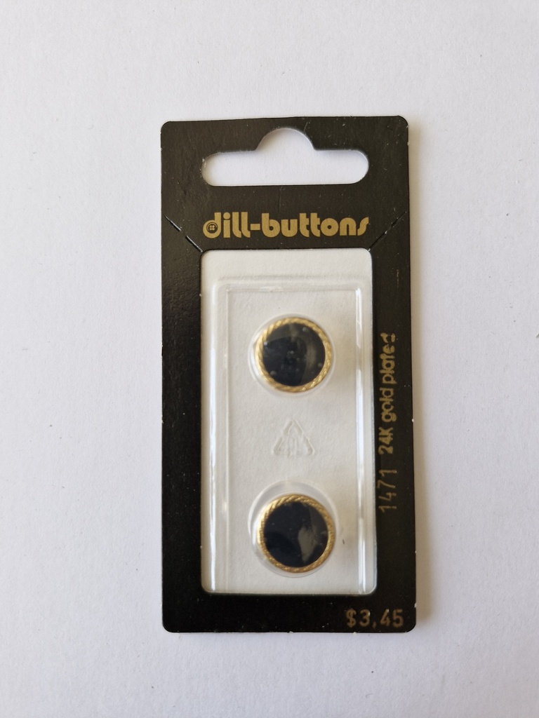 1/2" Full metal enamelled navy