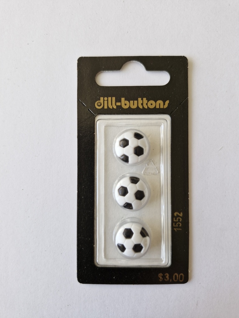 1/2" children button black