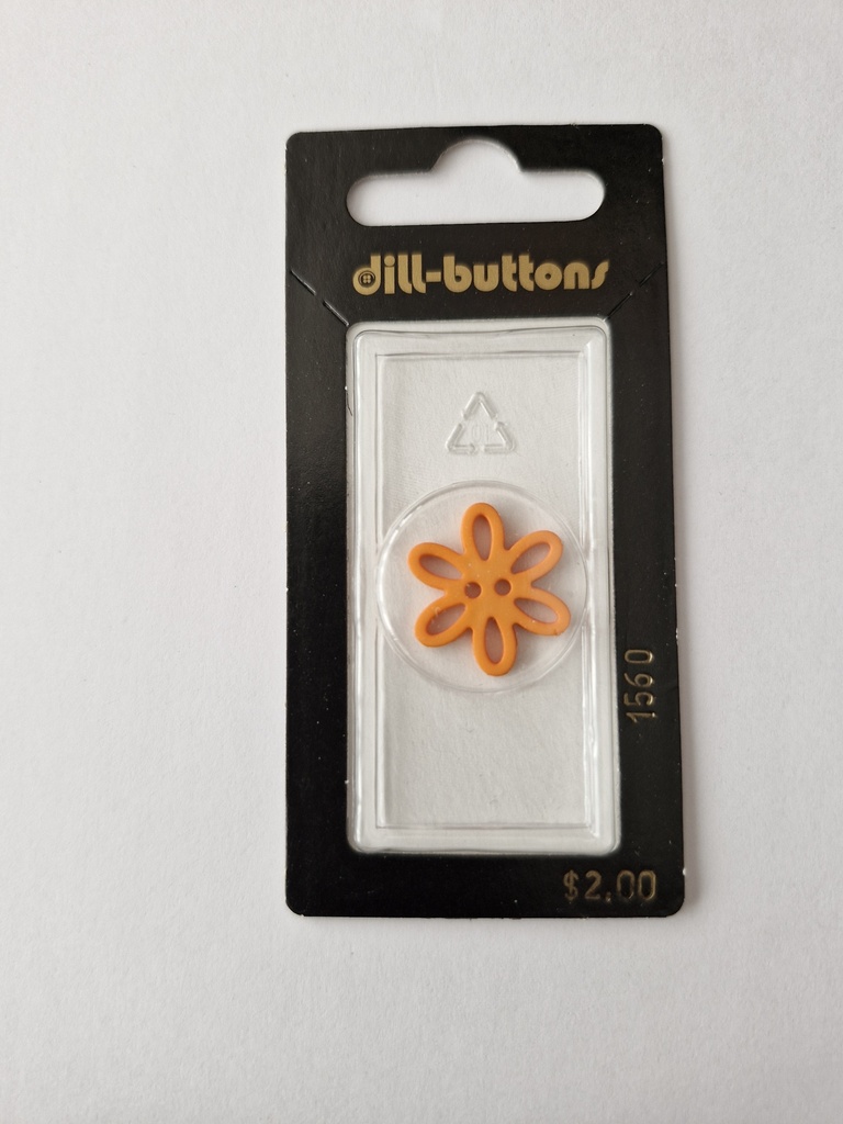 1-3/16" novelty button orange