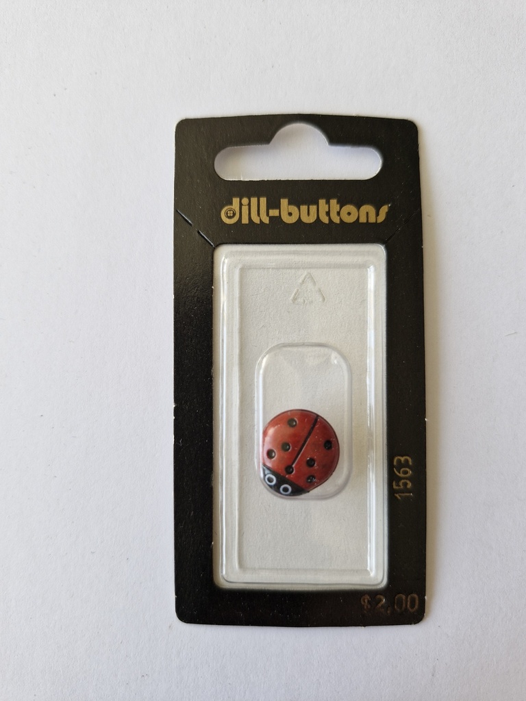 5/8" children button red