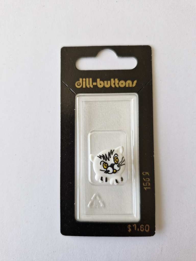 3/4" children button white