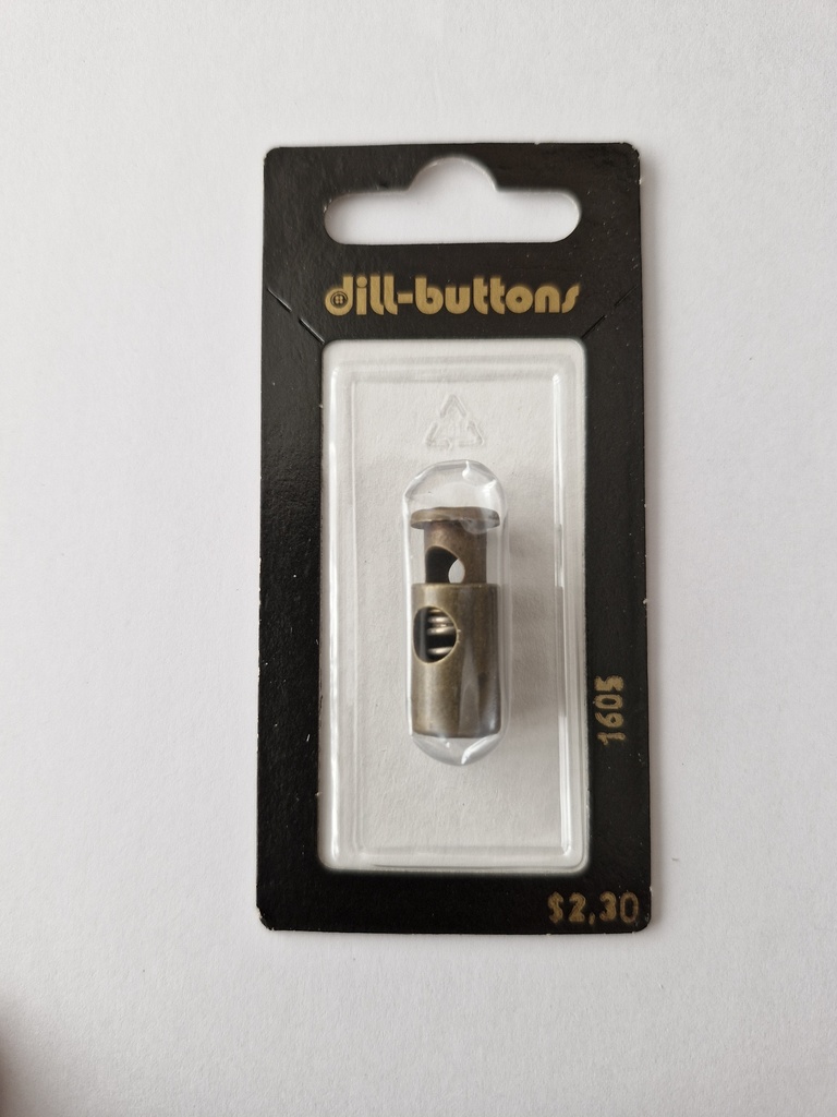 7/8" cord stopper antique brass