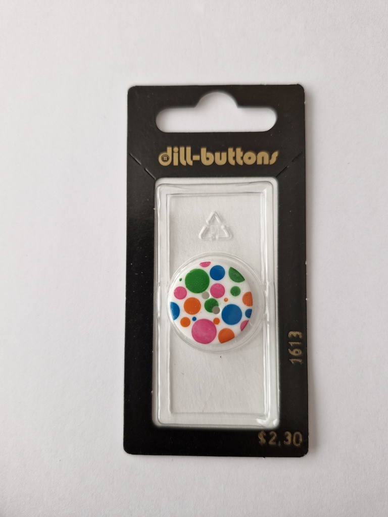 1-3/16" polyamide button transparent