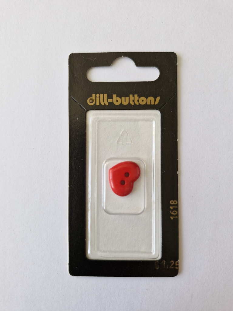 5/8" children button red