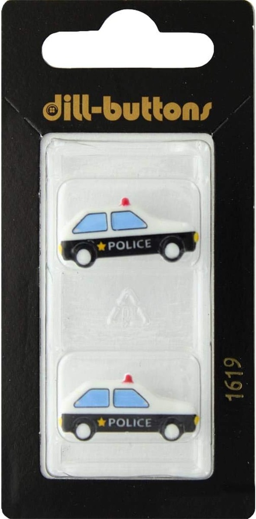 1"   novelty button white