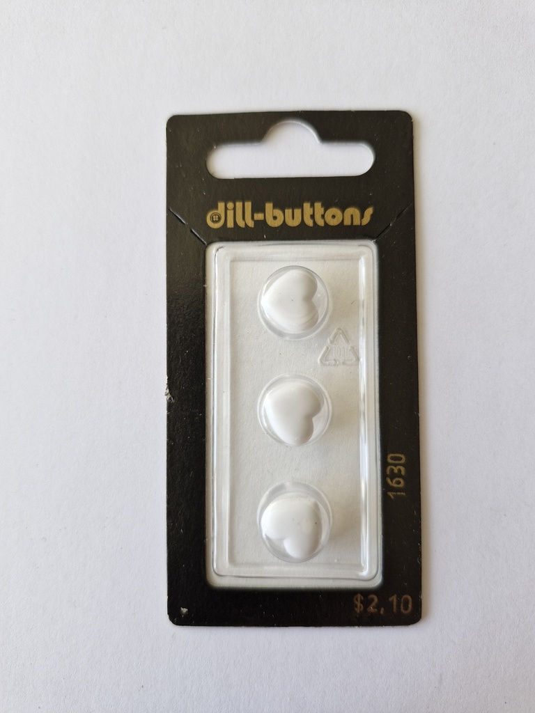 7/16" children button white