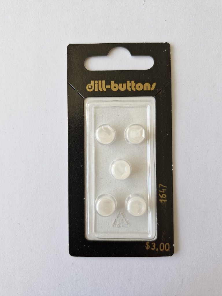 5/16" children button white