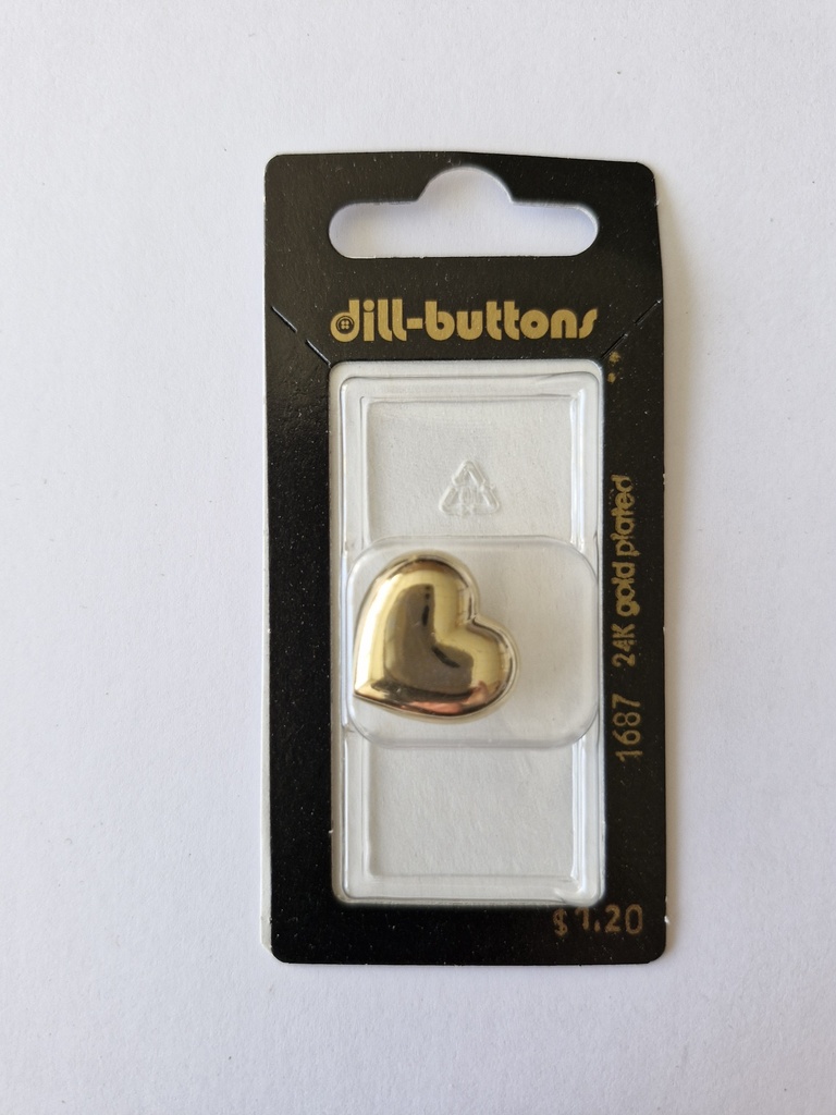 3/4" children button gold