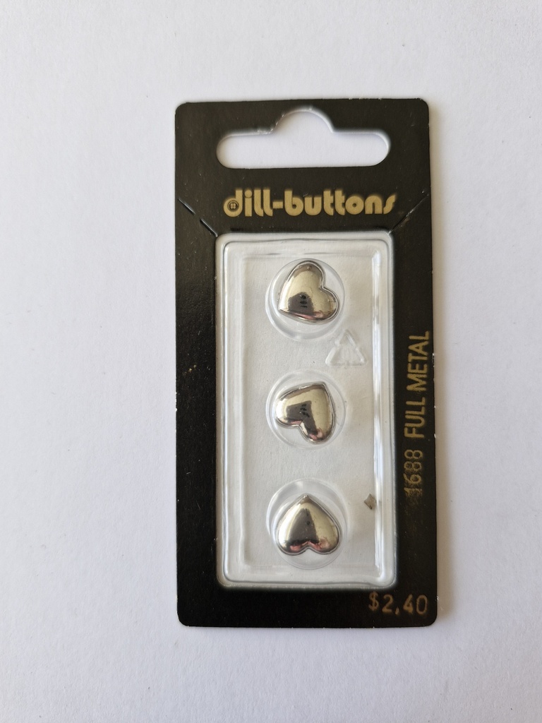 7/16" children button silver