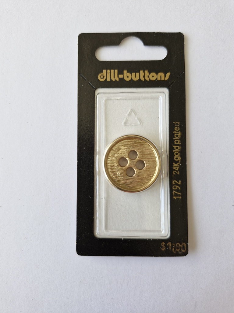 7/8" Polyamid button gold