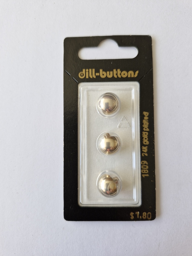 7/16" Polyamid button gold