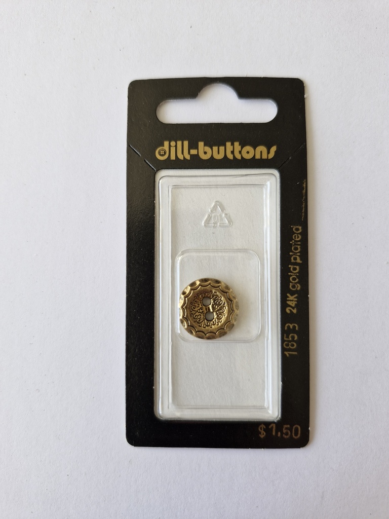 5/8" Polyamid button antique gold