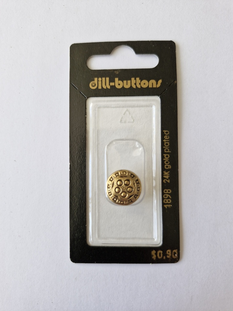 9/16" Polyamid button antique gold