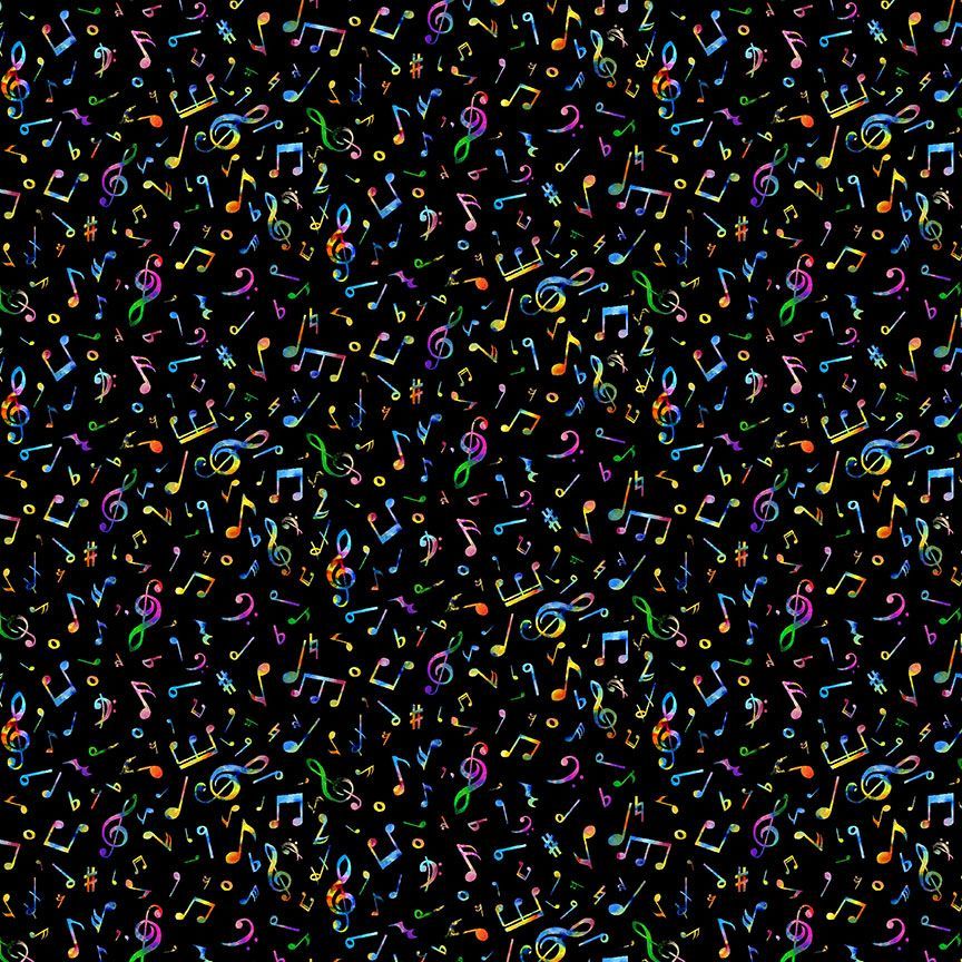 Painted Guitar CD3676 Tiny Notes