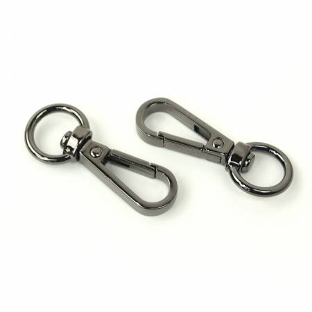 Two Swivel Hooks 1/2" Gunmetal