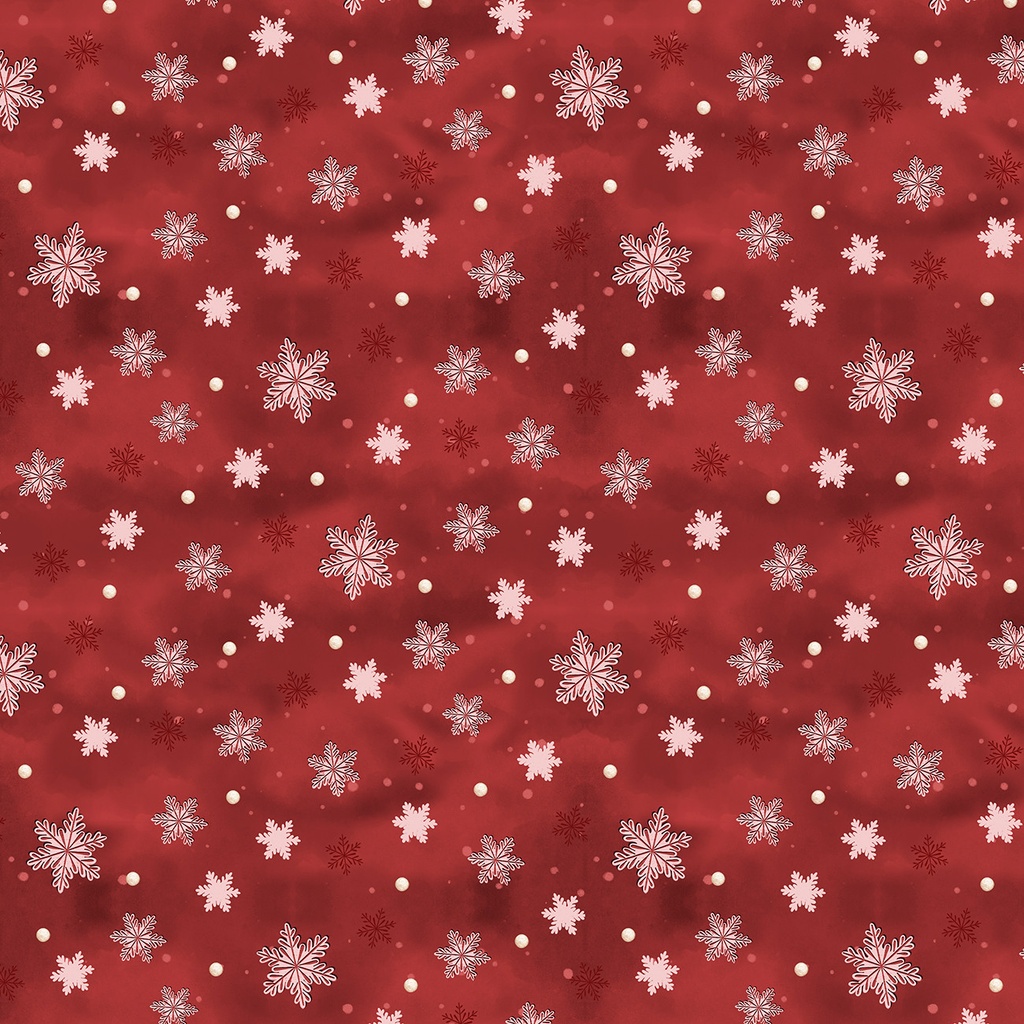 Woodland Snowmen 27740 313 Red