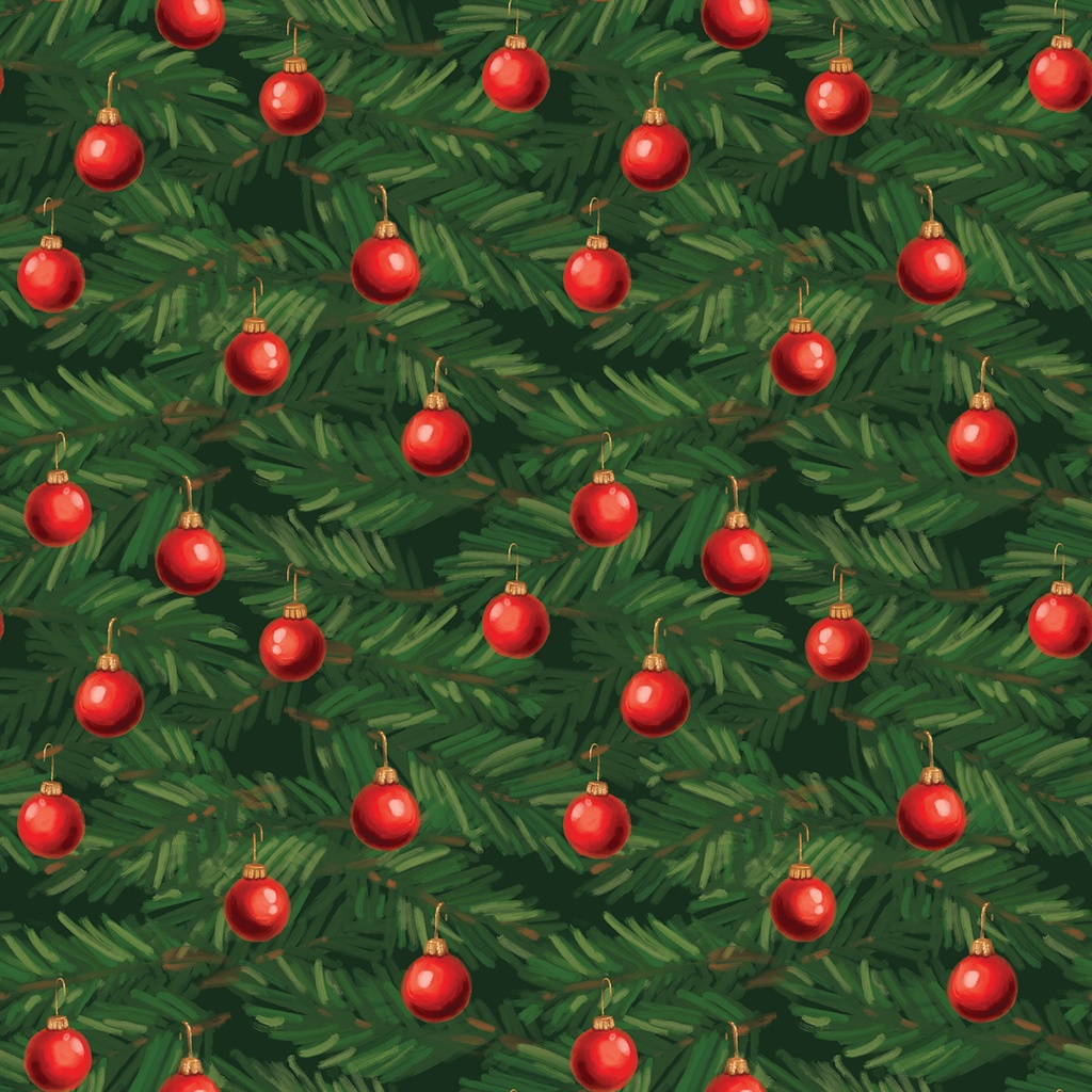 Christmas Wishes Ornaments 15044R Green