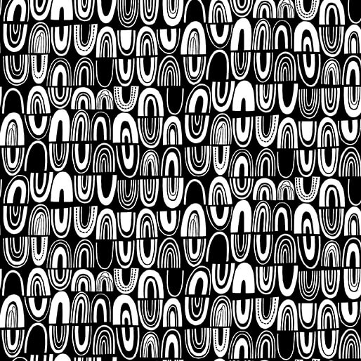 Black, White & Blooms Lesley 16679 90