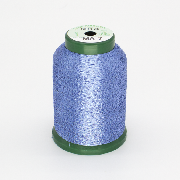 KingStar Metallic Embroidery Thread - Pacific Blue (MA7)