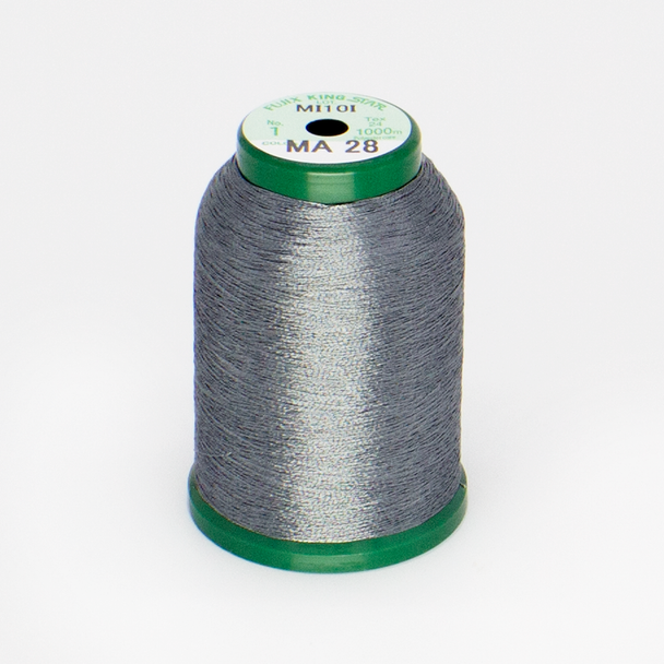 KingStar Metallic Embroidery Thread - Pewter (MA28)