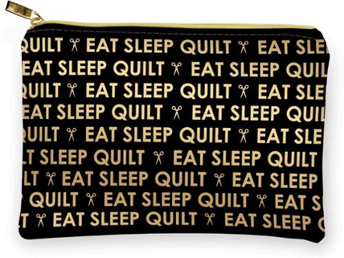 Glam Bag Eat Sleep Quilt Blk/Gl