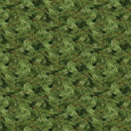Christmas Pine Branches Dkgreen