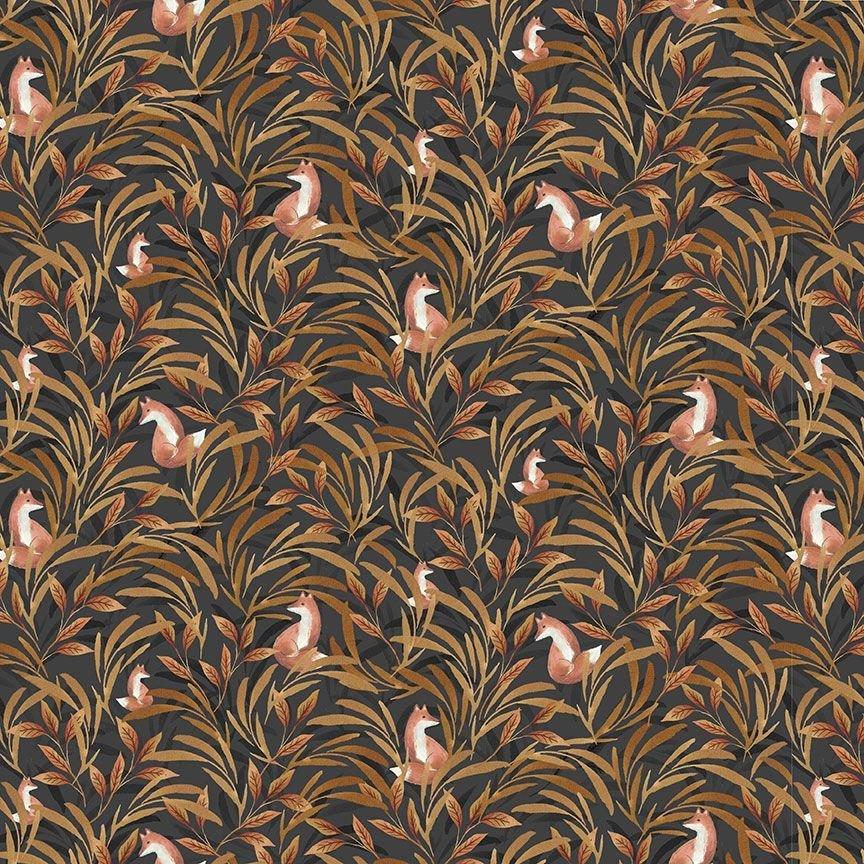 Forest Friends Fox Hiding CD2261 Charcoal