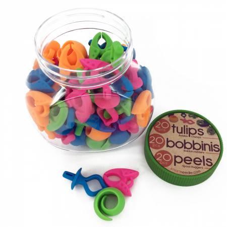Mix Jar - 20 Tulips Peels & Bobbinis