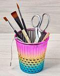 Plastic Rainbow Thimble Craft Container
