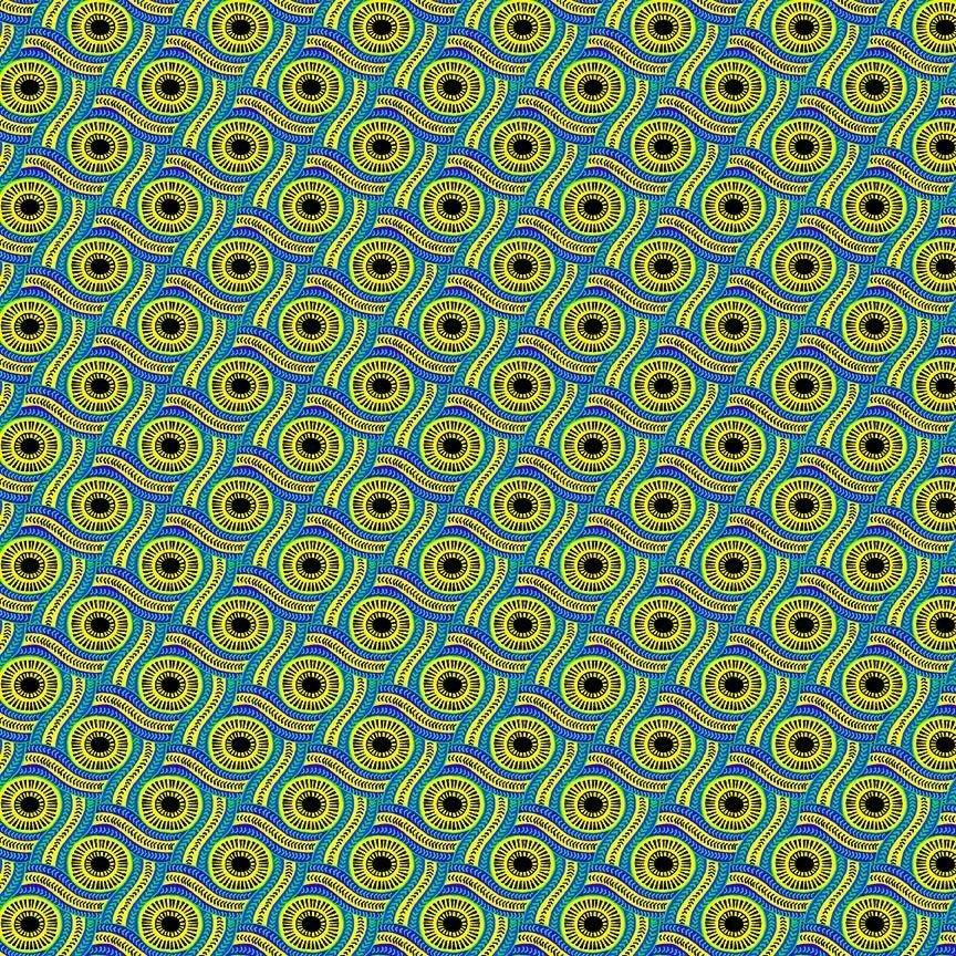 Snake Circle Patterns CM2048 Blue