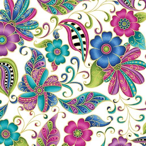Alluring Butterflies Paisley 13307M 09