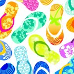 [958406] Tropical Breeze Flip Flops 9720 09