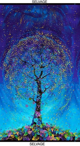 [436463] Utopia Metallic Tree Panel