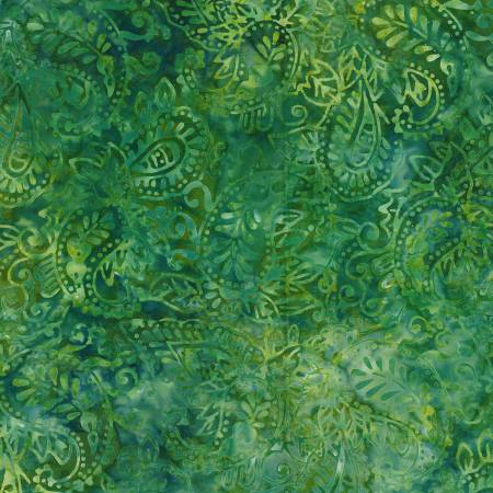 [1400-22276-774] Mystic Vineyard Green Paisley Batik