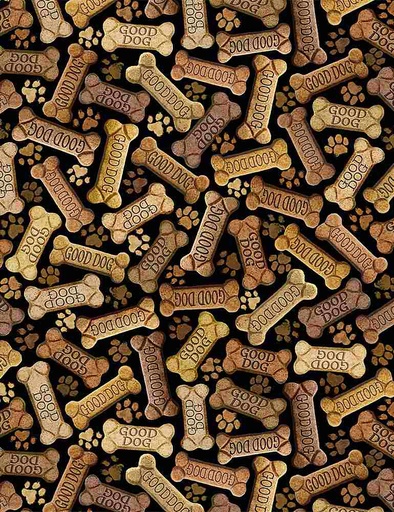 [c8555black] Happiness Has Paws C8555 Black