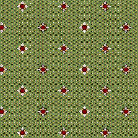 [10577M-G] Green Snowflake Christmas