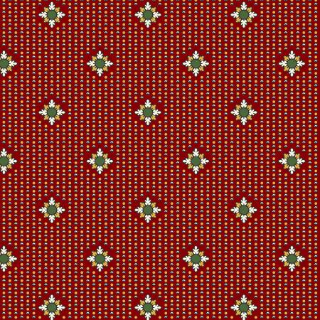 [10577M-R] Red Snowflake Christmas