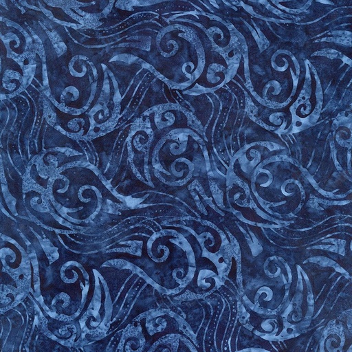 Tonga Batik Rigid Swirls B8033 Navy
