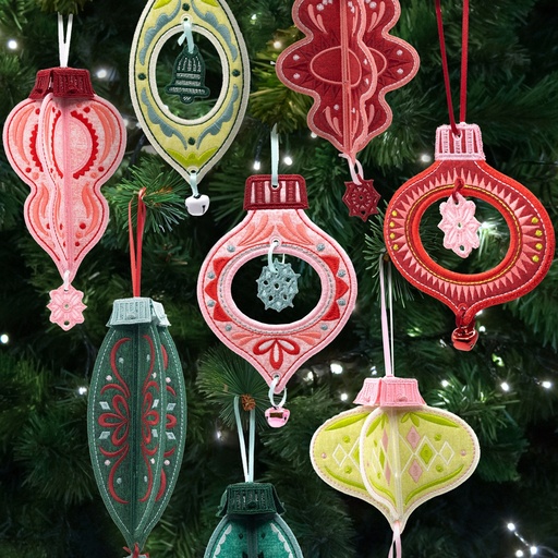 OESD Christmas Cheer Ornaments USB