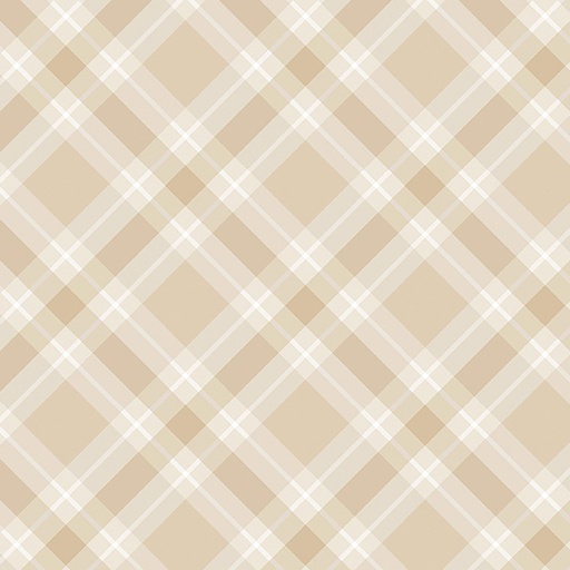 Plaid 108" 14944W 72 Ecru